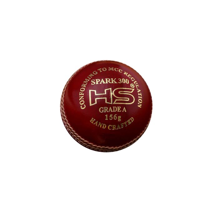 HS Spark 300 Cricket Ball (Red)