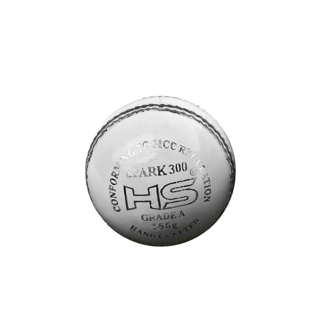 HS Spark 300 Cricket Ball (White)