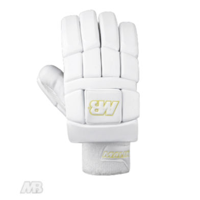 MB Malik White Gold Edition Bating Gloves